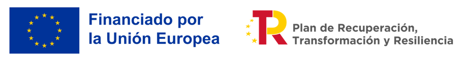 Logotipo financiación europea y plan de recuperación, transformación y resilencia